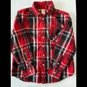 Kids Button Down Shirt Long Sleeves Sz L(10-12)